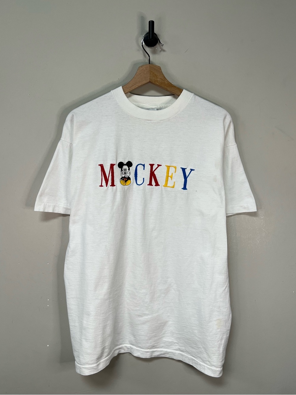 Vintage Mickey Mouse Embroidered Shirt
